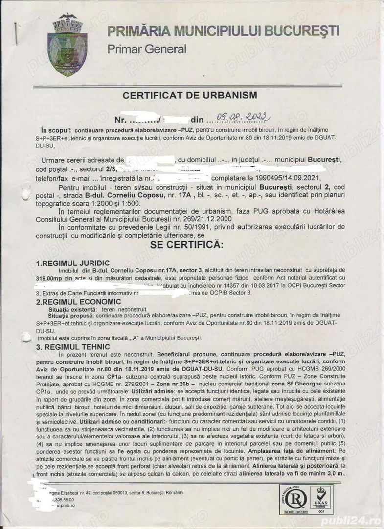 Teren constructii ultracentral de vanzare - Poză 4