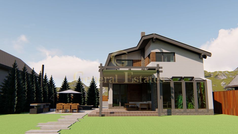 Casa moderna la rosu in Cristian - Poză 2