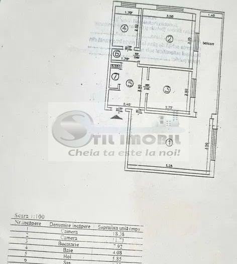 Ap cu 2 cam, dec, etaj 3/4, 59 mp, balcon - Nicolina - 115000 euro - Poză 10