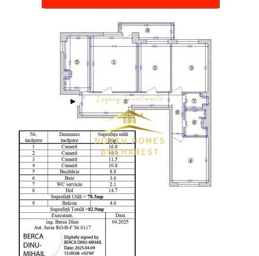 Apartament 4 camere | 82,9 m² | Lujerului - Militari - Poză 8