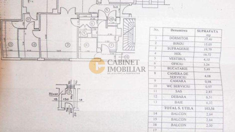 4 camere 113mp | Universitate | Parcare subterana | Boxa - Schiță 24
