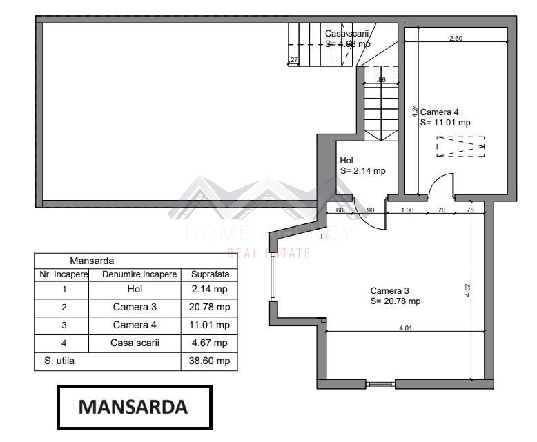 Casă P+M lângă Metrou / Domeni/Turda - Schiță 15