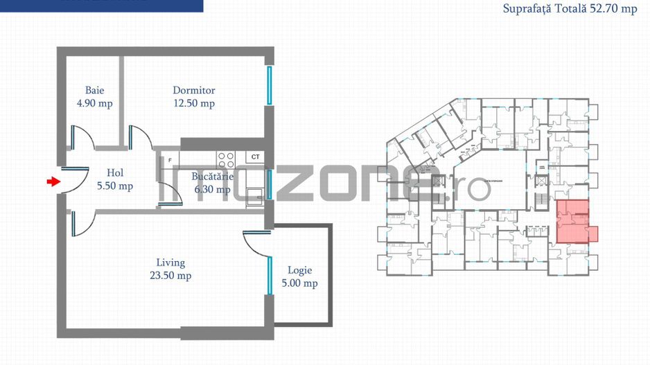 Apartament 2 Camere | 57 mp | Bloc Nou | Metrou Pacii / Preciziei | Militari - Poză 13