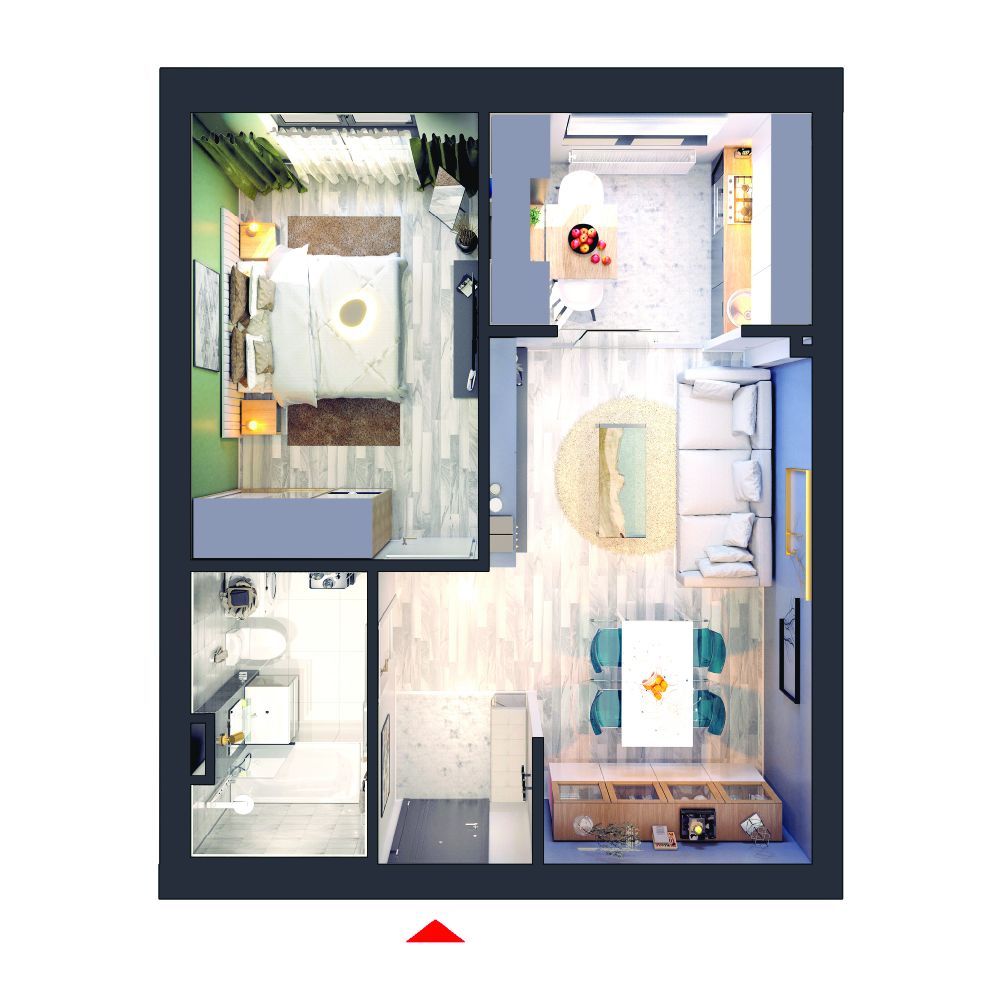 APARTAMENT 2 CAMERE | METROU REPUBLICA | PROIECT NOU - Poză 12