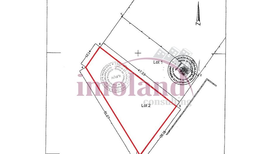 Vanzare - teren 1000 mp - Iancu Nicolae-Pipera - Schiță 3