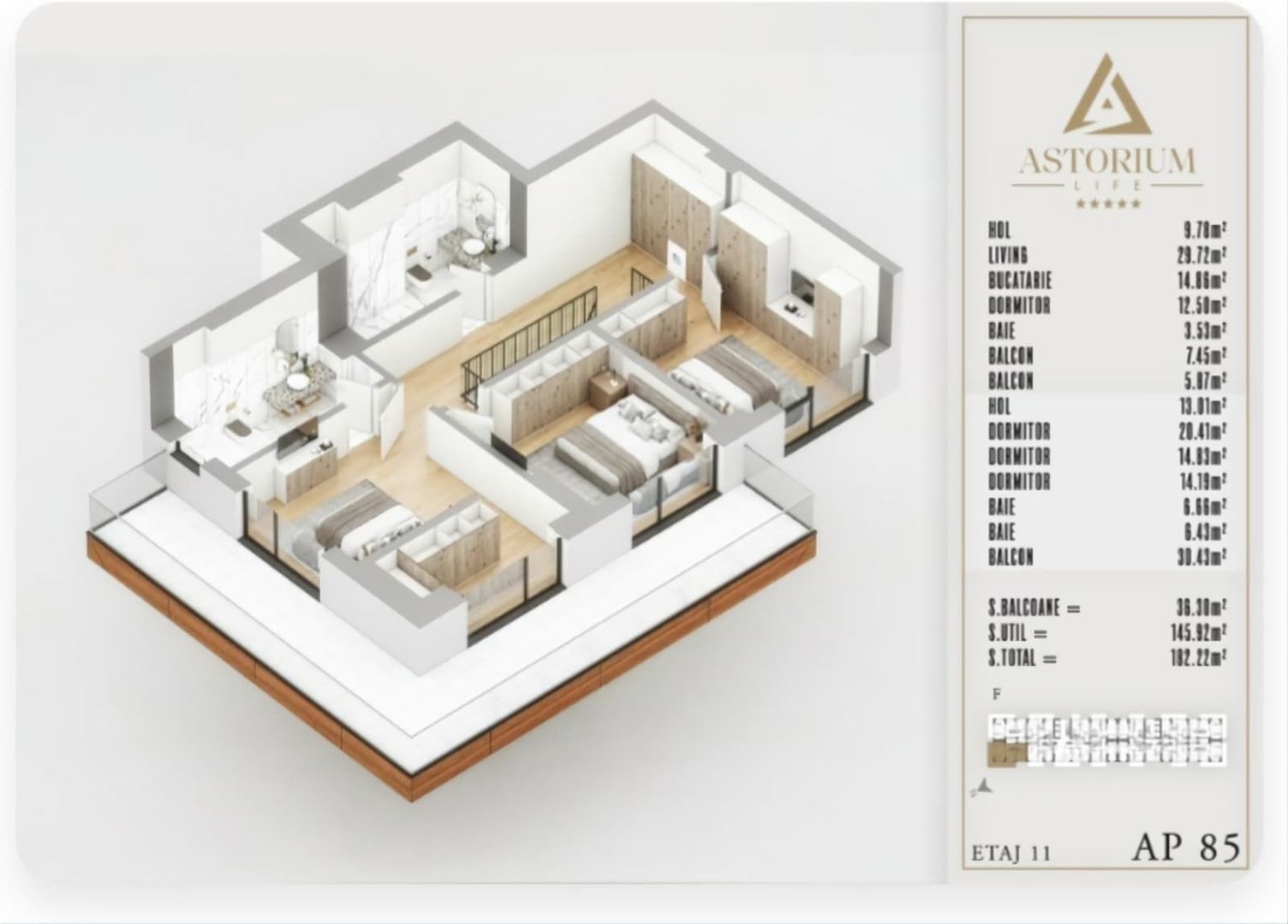 DUPLEX 5CAM. IN PROIECTUL ASTORIUM LIFE / IZOLATIE VATA BAZALTICA! - Poză 6