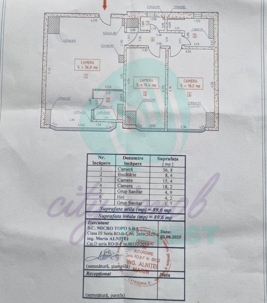 3 camere - bloc MONOLIT  - Bd. UNIRII - etajul 1 - Poză 16