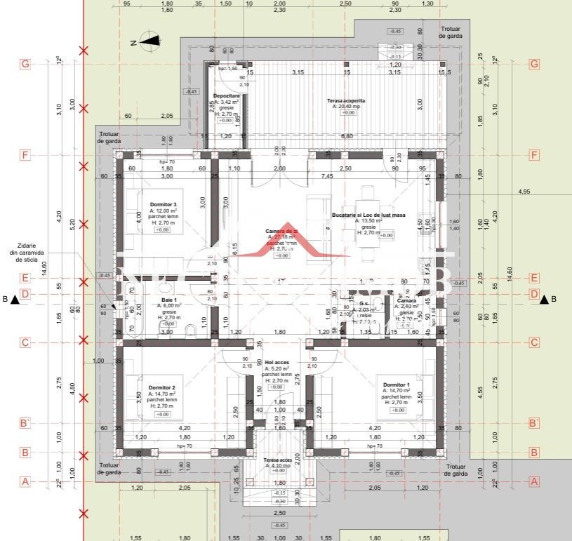 NECTORA IMOB-Casa 3 camere, 2 bai, 149 mp + 500 mp teren, Santandrei - Poză 19