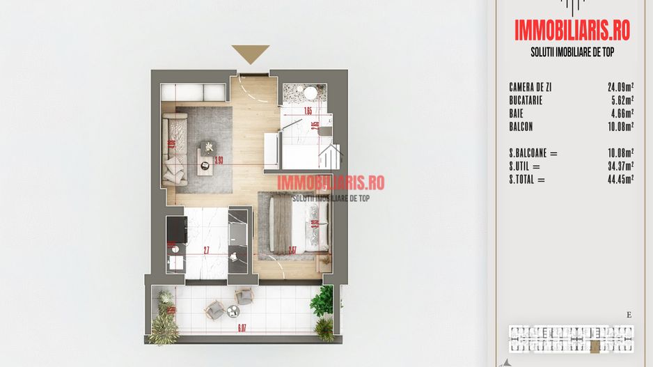 Pallady, Finisaje Premium, Centrala Termica, Birou Vânzări - Schiță 2