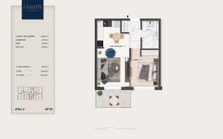 Apartament 2 camere | Finisaje Premium | Bloc Nou P+3 | Pallady - Schiță 9