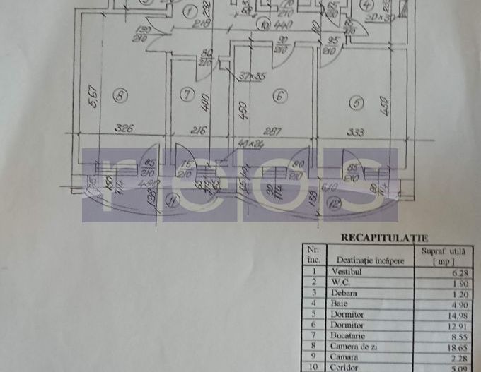 VANZARE APARTAMENT 3 CAMERE RENOVAT DECOMANDAT 90MP UNIRII RADU VODA - Poză 18