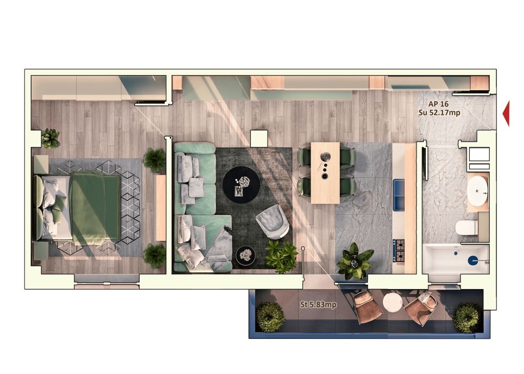Apartament nou 2 camere | Str Dorobantilor | Comision 0% - Poză 14
