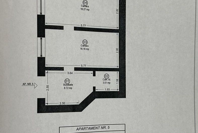 Iosefin | 2 Camere | Etaj Intermediar | Centrala Proprie. - Schiță 8