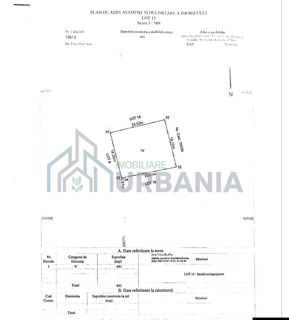 Teren intravilan de vânzare Hlincea-Visani - Poză 3