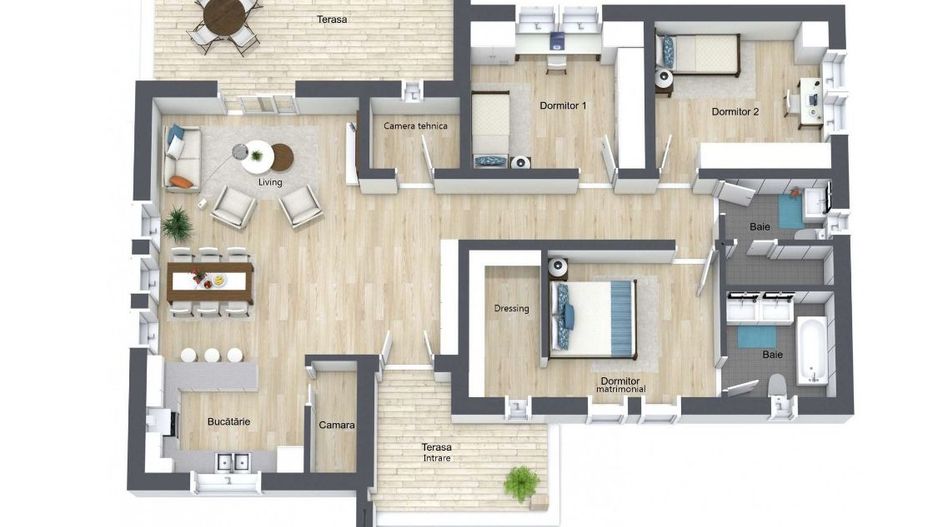 BRASADAS vinde casa noua cu 3 cam 120 mp. teren 700 mp in Paulesti. - Poză 4