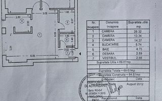 HERASTRAU | 3 CAMERE | LOC DE PARCARE SUBTERAN - Schiță 12