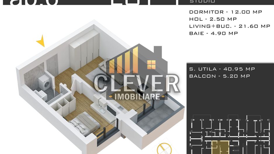 Promo Apartament 2 camere cu Loc Parcare GRATIS - Poză 2