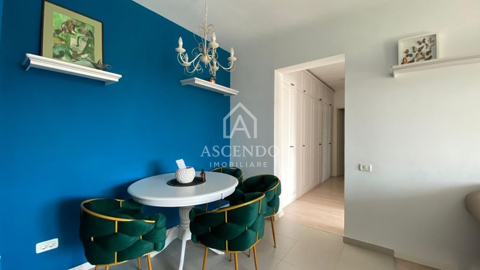 Apartament 3 camere, 2 bai premium mobilat lux , cu parcare inclusă - Poză 4