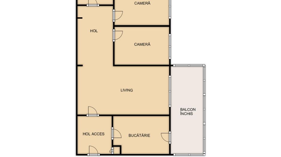 Apartament 3 camere | 50,77 mp | Manastur, Aleea Gurghiu | Renovabil - Poză 4