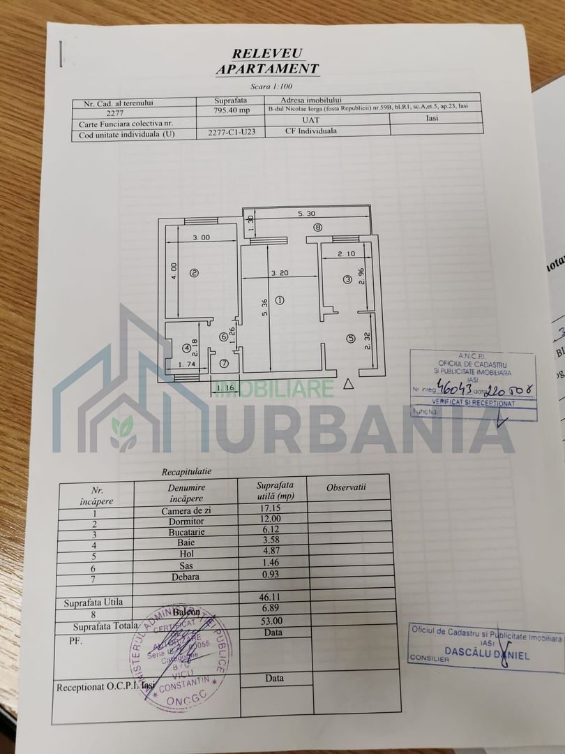 Apartament 2 camere Piata Nicolina - Poză 1