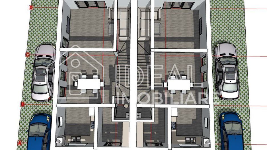 Duplex cu 4 camere si 250 mp curte, in Cartierul Arhitectilor - Schiță 6