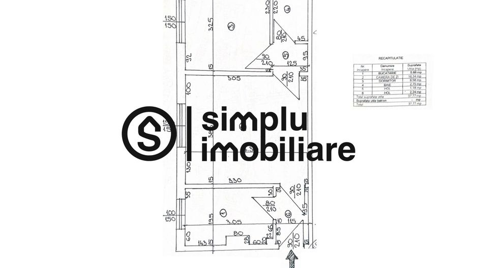 Apartament 2 camere Ultracentral Teatrul National - Schiță 7