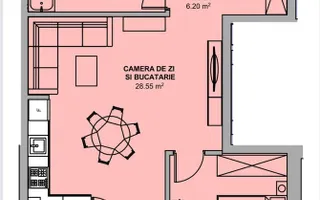 Apartament 2 camere | intabulat |Șelimbăr – Doamna Stanca | 54 mp | - Schiță 11