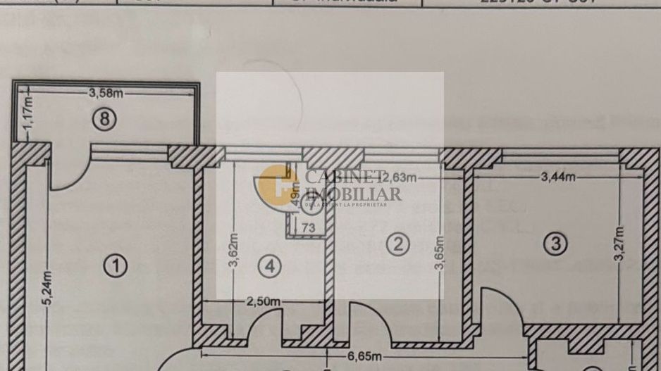 3 Camere - 65MP | Decomandat | 4/10 | Metrou Brancusi la 4 minute - Schiță 7