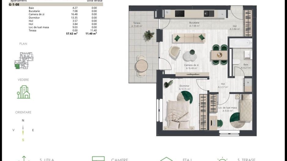 COM 0% Apartament superb cu 3 camere | Denya Forest - Poză 11
