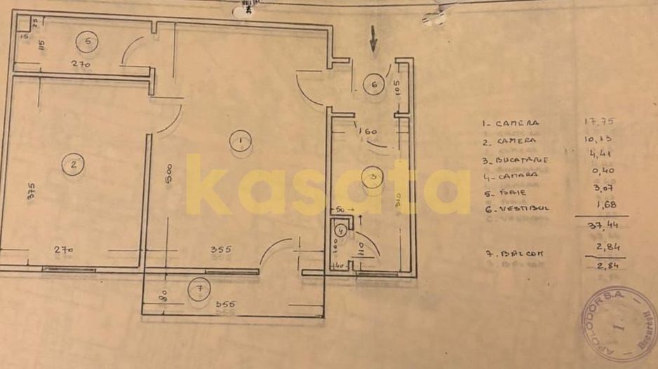 Apartament 2 camere de vânzare | Floreasca - Str. Mozart | Renovat - Schiță 21