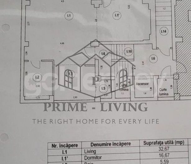 APARTAMENT CU 2 CAMERE LA VANZARE IN ZONA DOROBANTI - Schiță 4