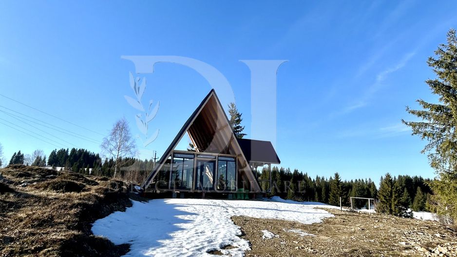 Cabana tip A frame si teren 1000 mp de vanzare / Marisel . Cluj - Poză 9