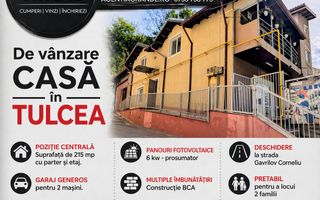 Casa de vanzare P+1 suprafata 215 mp - central - in Tulcea - Poză 1