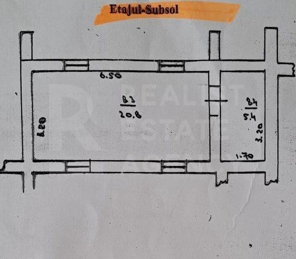 Vânzare, apartament, 3 camere și living, str. Bănulescu-Bodoni, Centru - Schiță 21