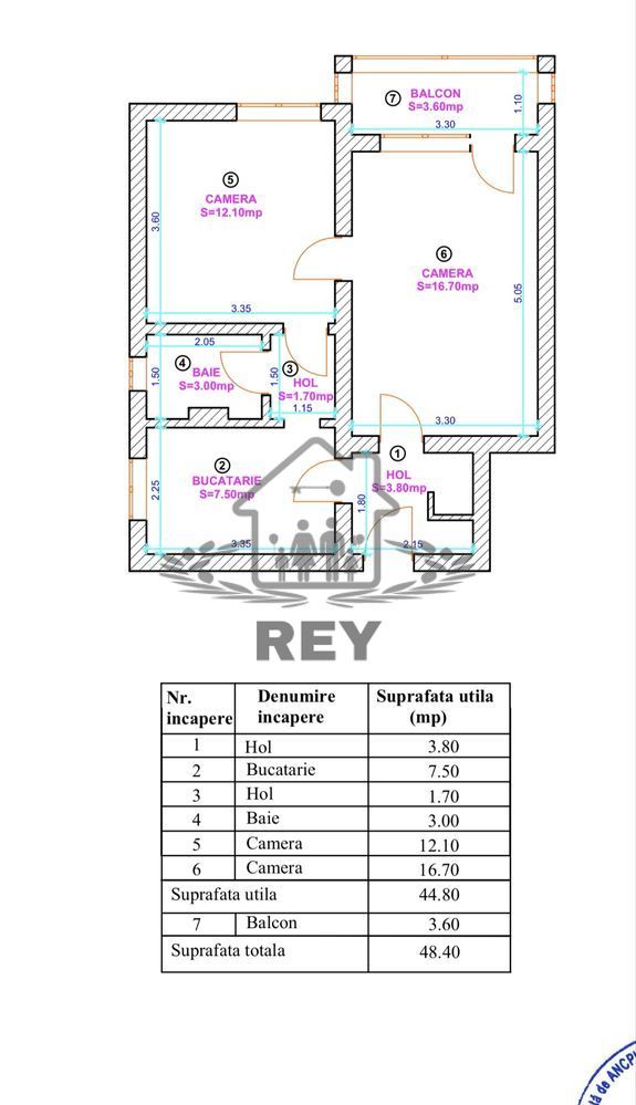 Apartament 2 camere de vânzare | Zona Rahovei–Sibiu | Complet renovat și mobilat - Poză 8