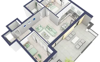 Apartament 3 camere | 66,5 mp, terasa 27mp  | Zona Alba Iulia – Sibiu - Schiță 14