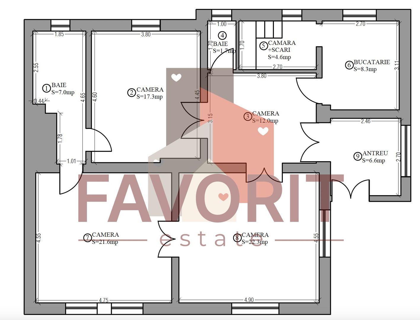 COMISION 0%. Oportunitate imobiliara. Teren 802mp . Pozitie excelenta - Schiță 6
