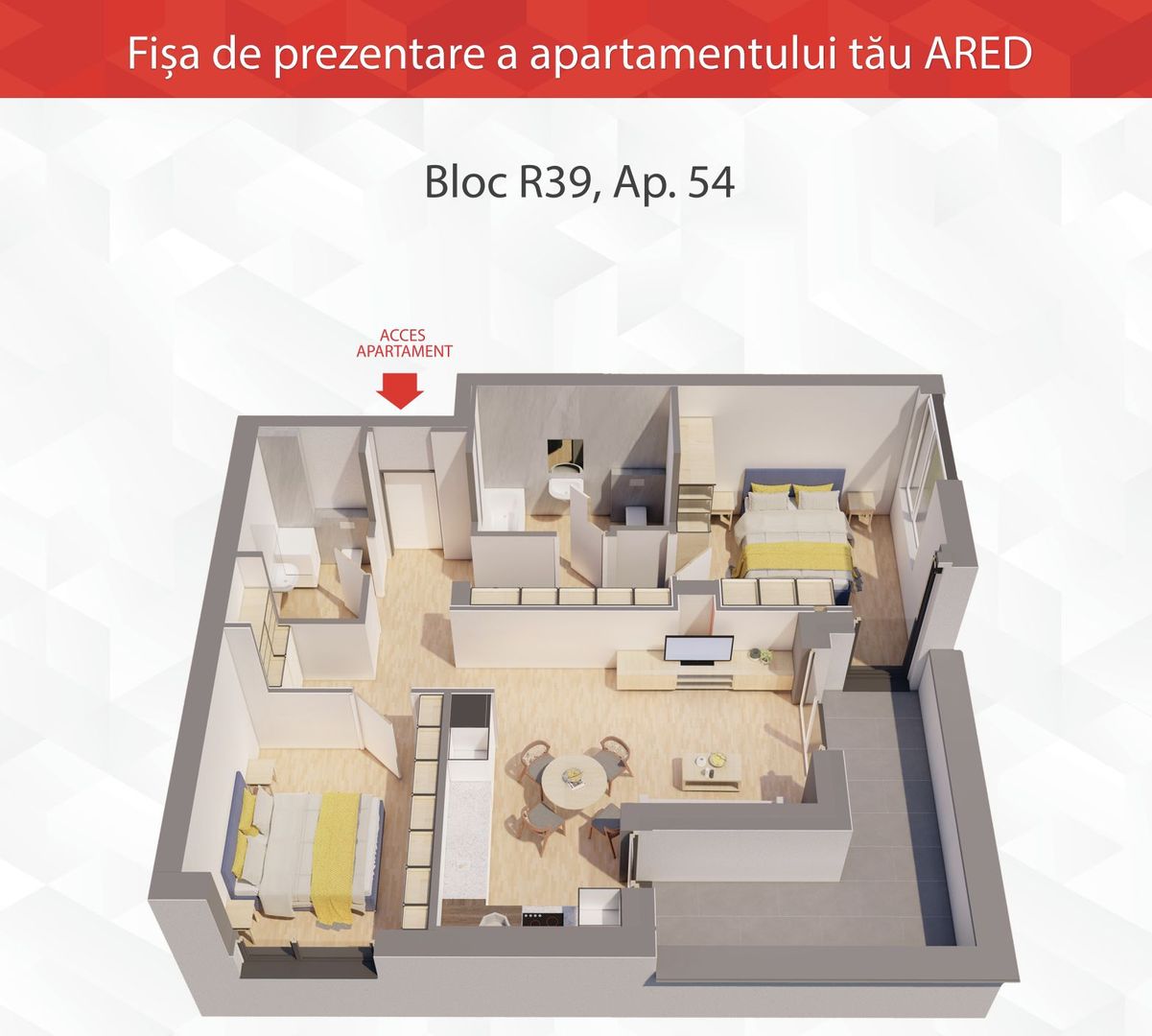 Apartament tip PENTHOUSE la ARED Comision 0 - Poză 1