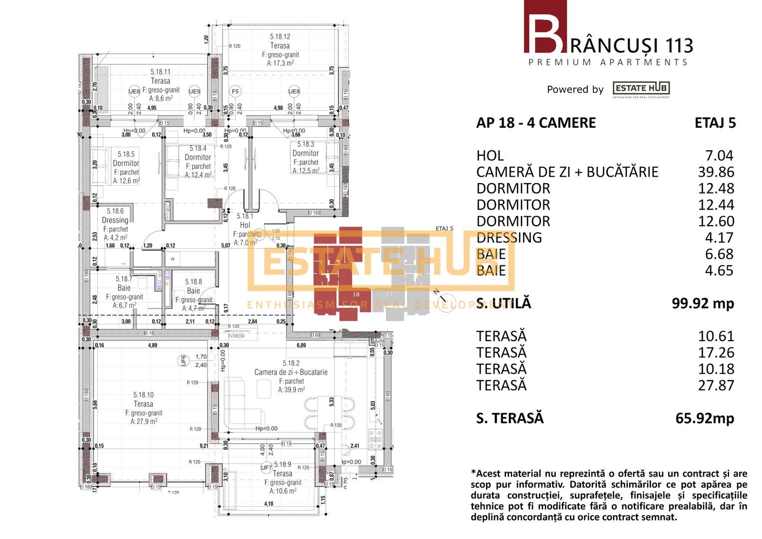 Apartamente premium cu 4 camere in cartierul Andrei Muresanu - Poză 4