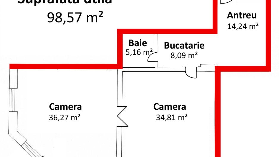 Apartament de vanzare situat ultracentral, langa Lic. E. Gojdu, Oradea - Poză 14