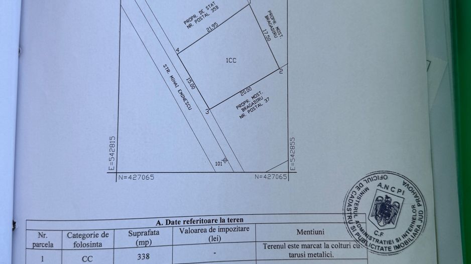 Teren 338mp, cu proiect bloc garsoniere D+P+E+M - Sinaia - Poză 4