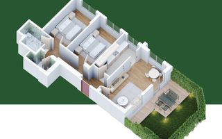 Apartament 3 Camere cu Curte Privată | Metrou Nicolae Teclu - Schiță 13