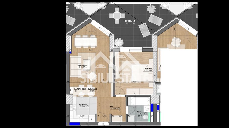 Apartament cu 2  camere-Design avangardist și confort contemporan - Poză 7