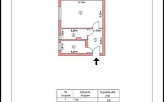 Garsoniera - 34MP | Boxa | P/4 | Metrou V. Ialomitei la 4 minute - Schiță 7