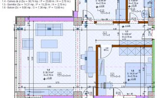 Bloc nou | Ozon Tower | Central | 2 camere | Et. 2 - Poză 3