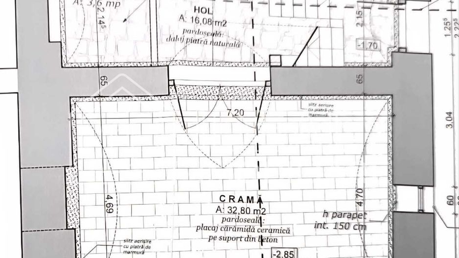 Casă veche, solidă, cu 4 camere, pivniță boltită și 4 băi – zonă centrală - Schiță 13