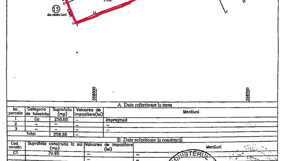 FOISORUL DE FOC | Teren 259mp cu casa veche 9 min metrou Iancului - Schiță 2