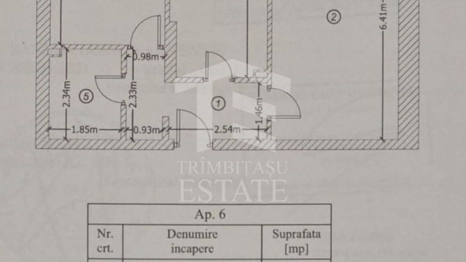 Metrou Berceni -Biruintei 2 camere 64mp plus curte 100mp - Schiță 3