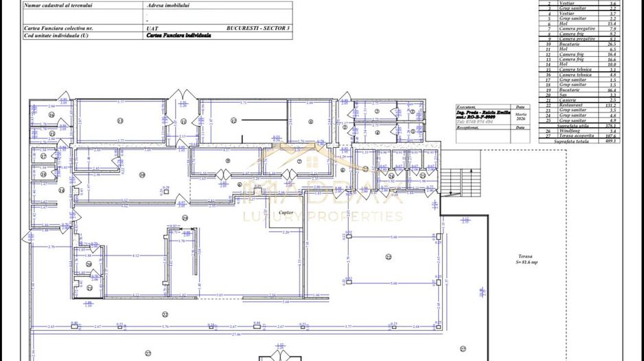 Spatiu Comercial  *731mp* / VAD stradal 31m / 19 locuri de parcare // Unirii - Schiță 41