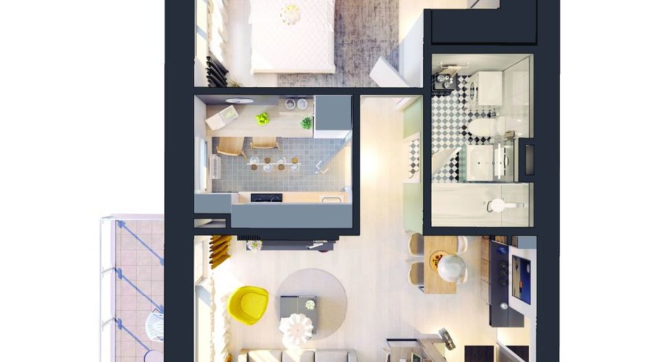 APARTAMENT 2 CAMERE | PALLADY | METROU NICOLAE TECLU - Poză 8